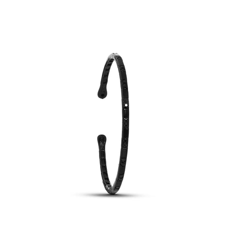 Armreif 925 Sterling Silber „Noir Edge“