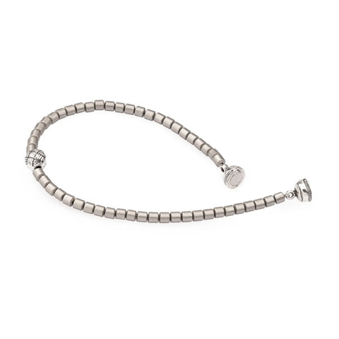 Armband „Opia“ mit grauem Naturstein