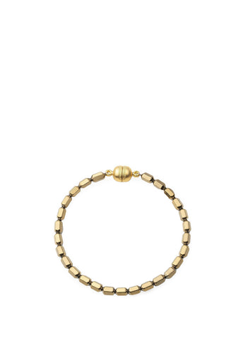 Armband „Nadia“ in Goldoptik mit Naturstein